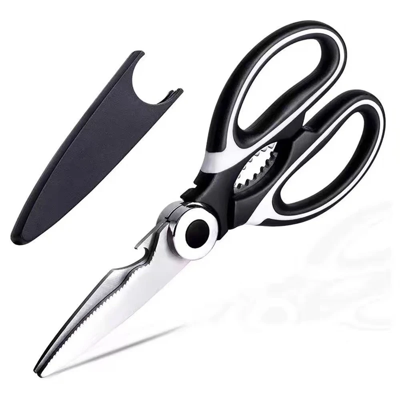 Baby Food Scissors - 스테인레스 스틸 주방 가위 뚜껑이있는 다기능