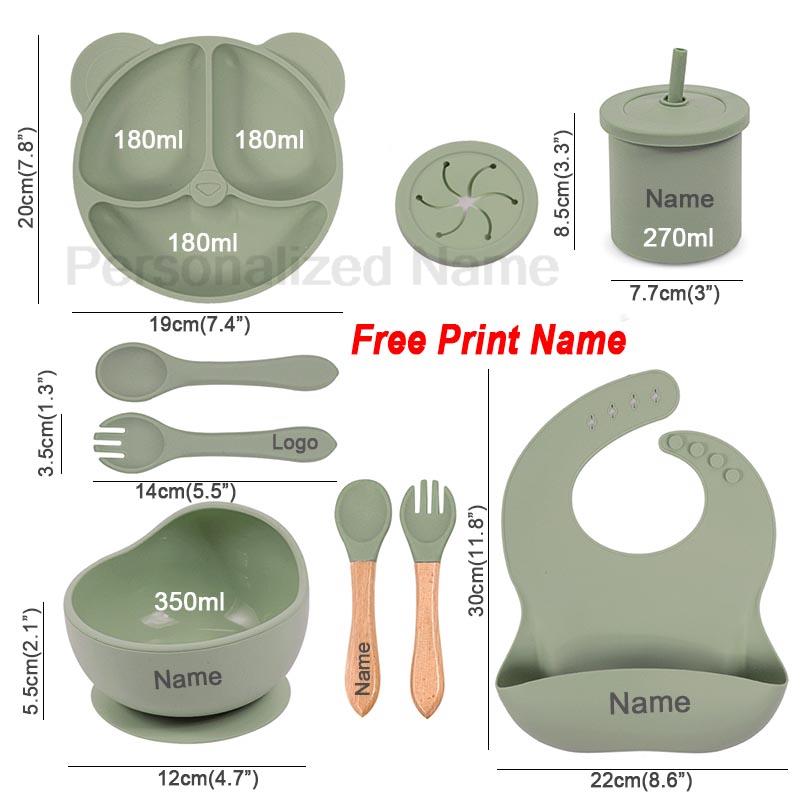 아기용 실리콘 곰 접시, 턱받이 스푼 세트, 맞춤형 이 - Baby Food Menu 리뷰 및 가격